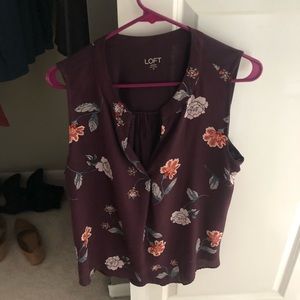 Loft floral tank